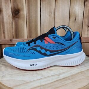 Saucony Ride 15 Shoes Mens Size 8.5 Blue Road Running PWRRUN Athletic S20729-31